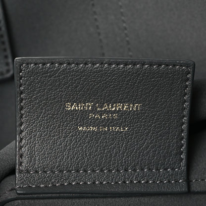 Saint Laurent Calfskin Toy Shopping Tote Earth Grey 5 of 11