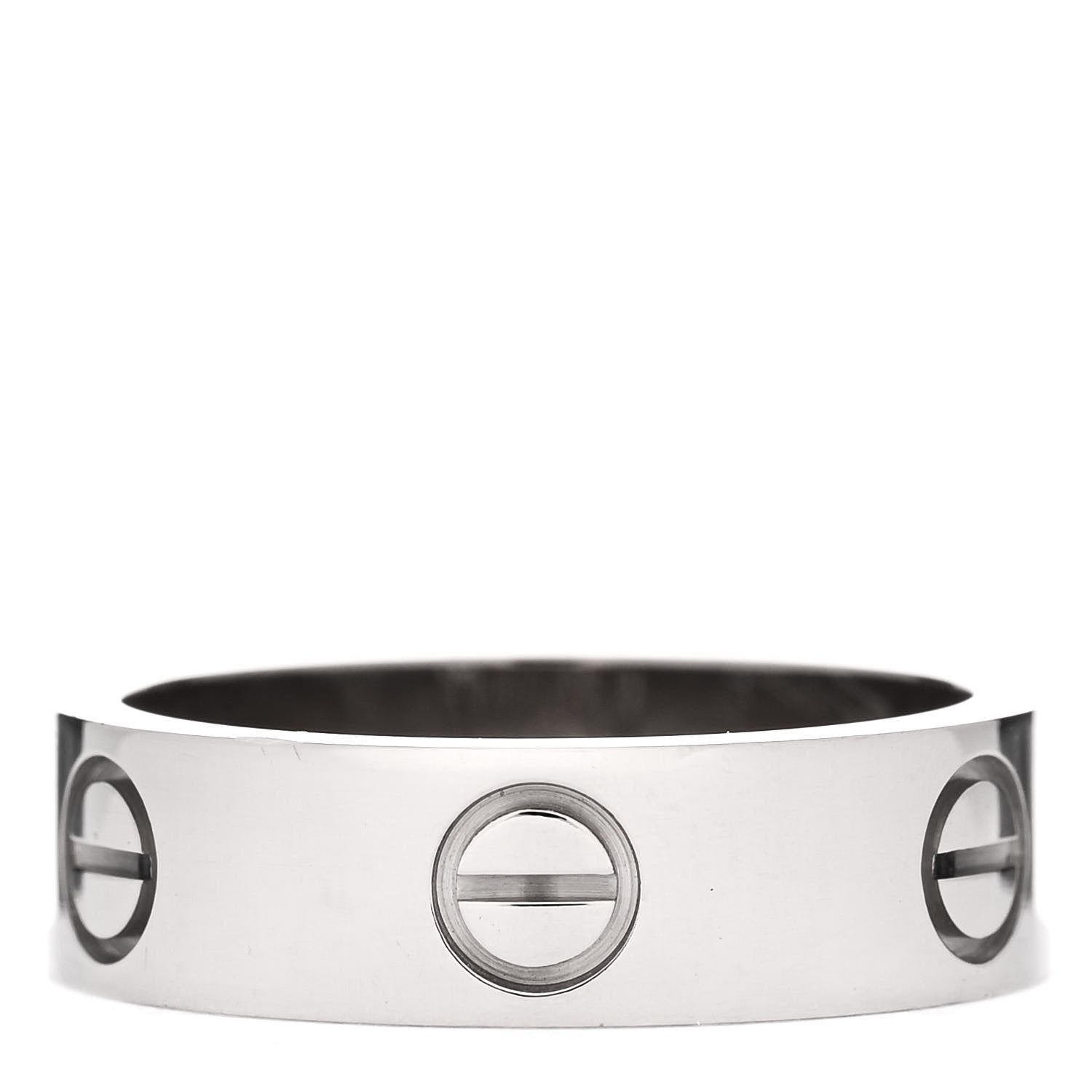 Cartier 18K White Gold 5.5mm LOVE Ring 53 6.25 3 of 4
