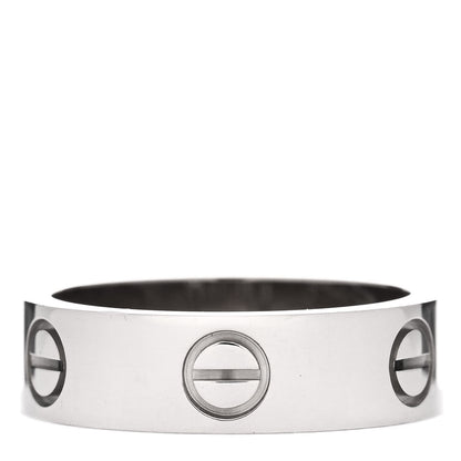 Cartier 18K White Gold 5.5mm LOVE Ring 53 6.25 3 of 4
