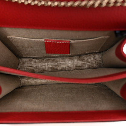 Gucci Dollar Calfskin Small Interlocking G Shoulder Bag Red 5 of 11