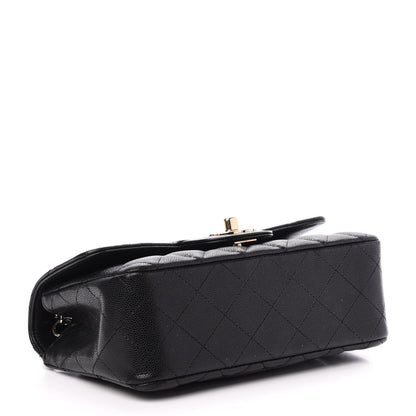 Chanel Caviar Quilted Mini Rectangular Flap Black 4 of 11