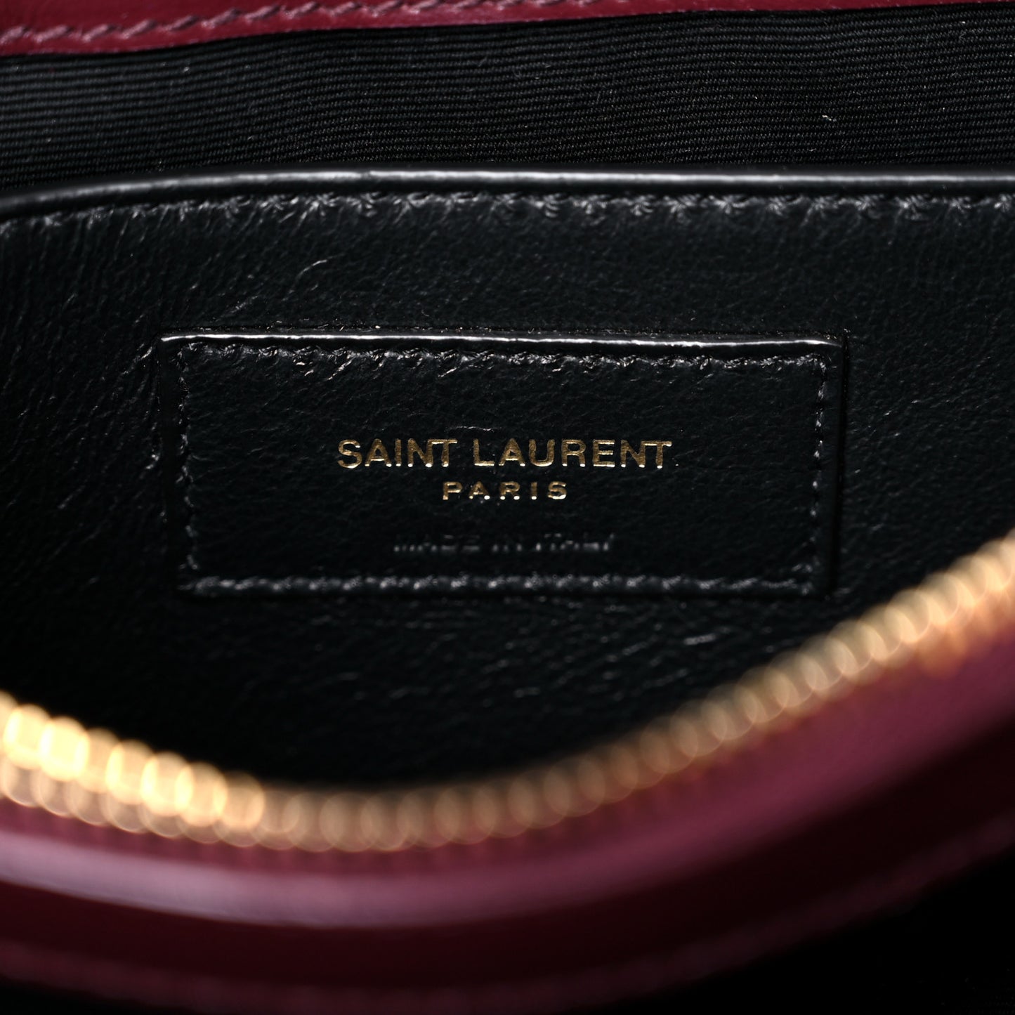 Calfskin Y Quilted Monogram Small Loulou Chain Satchel Dark Legion Red