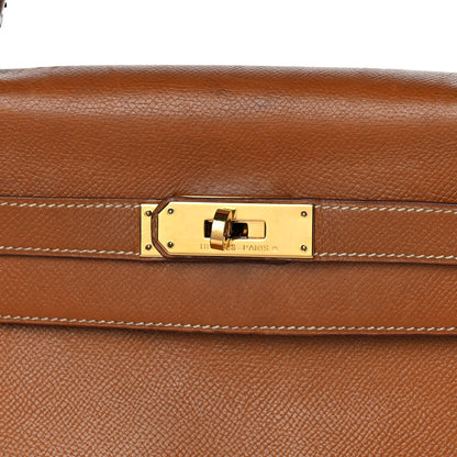 Hermes Courchevel Kelly Retourne 32 Gold 6 of 18