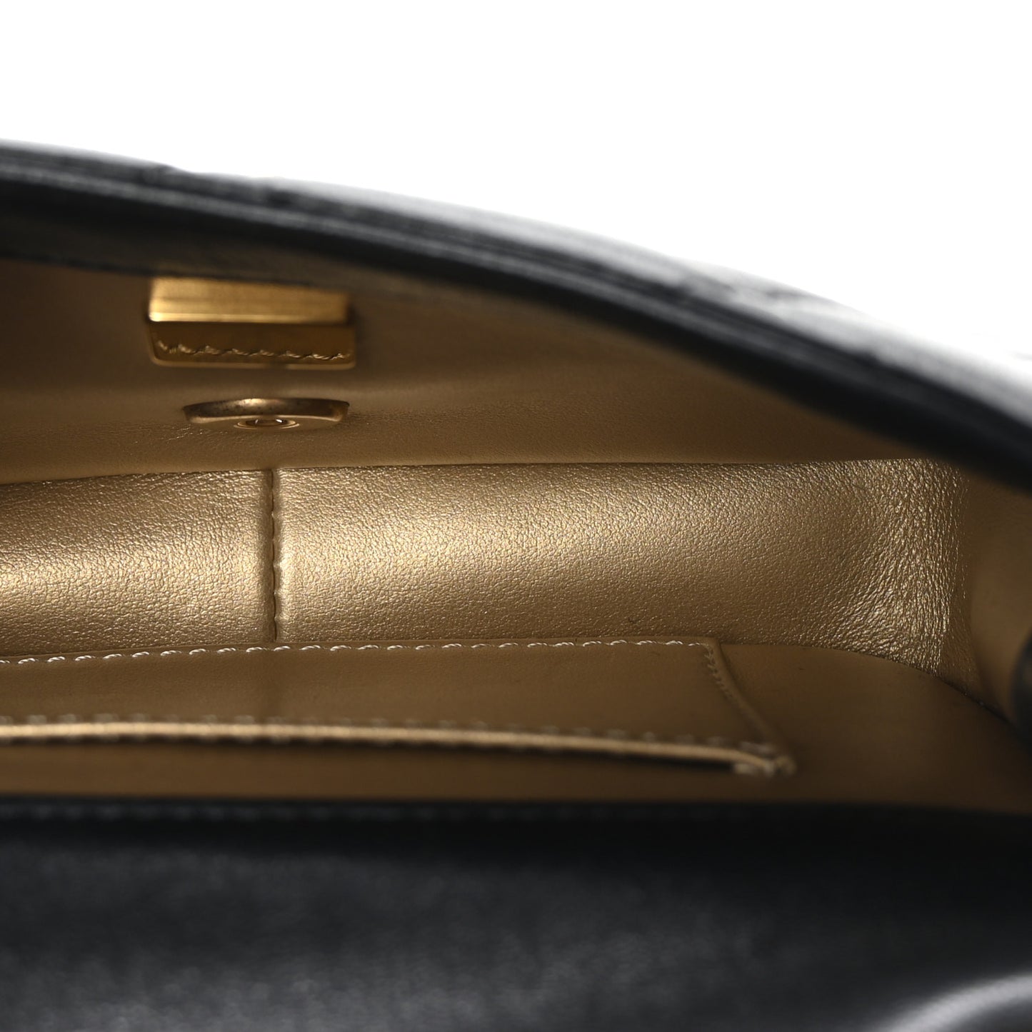 Lambskin Quilted Pearl Small Flap Black