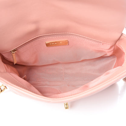 Chanel Goatskin Quilted Medium 19 Flap Light Pink 4 of 10