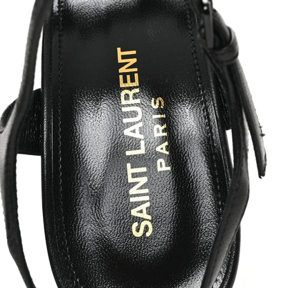 Saint Laurent Vendome Bianca 85 Platform Sandals 37.5 Black 7 of 10
