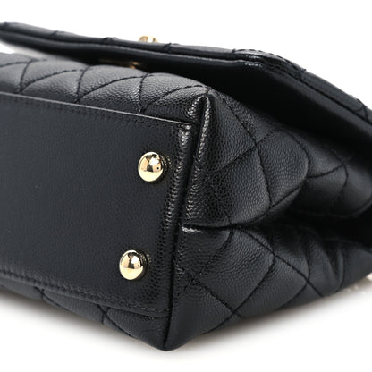 Chanel Caviar Quilted Extra Mini Coco Handle Flap Black 11 of 12