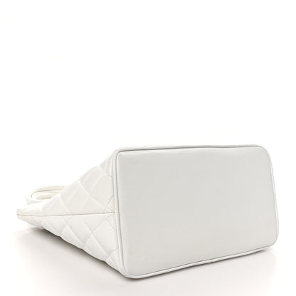 Chanel Caviar Quilted Medallion Tote White 4 of 11