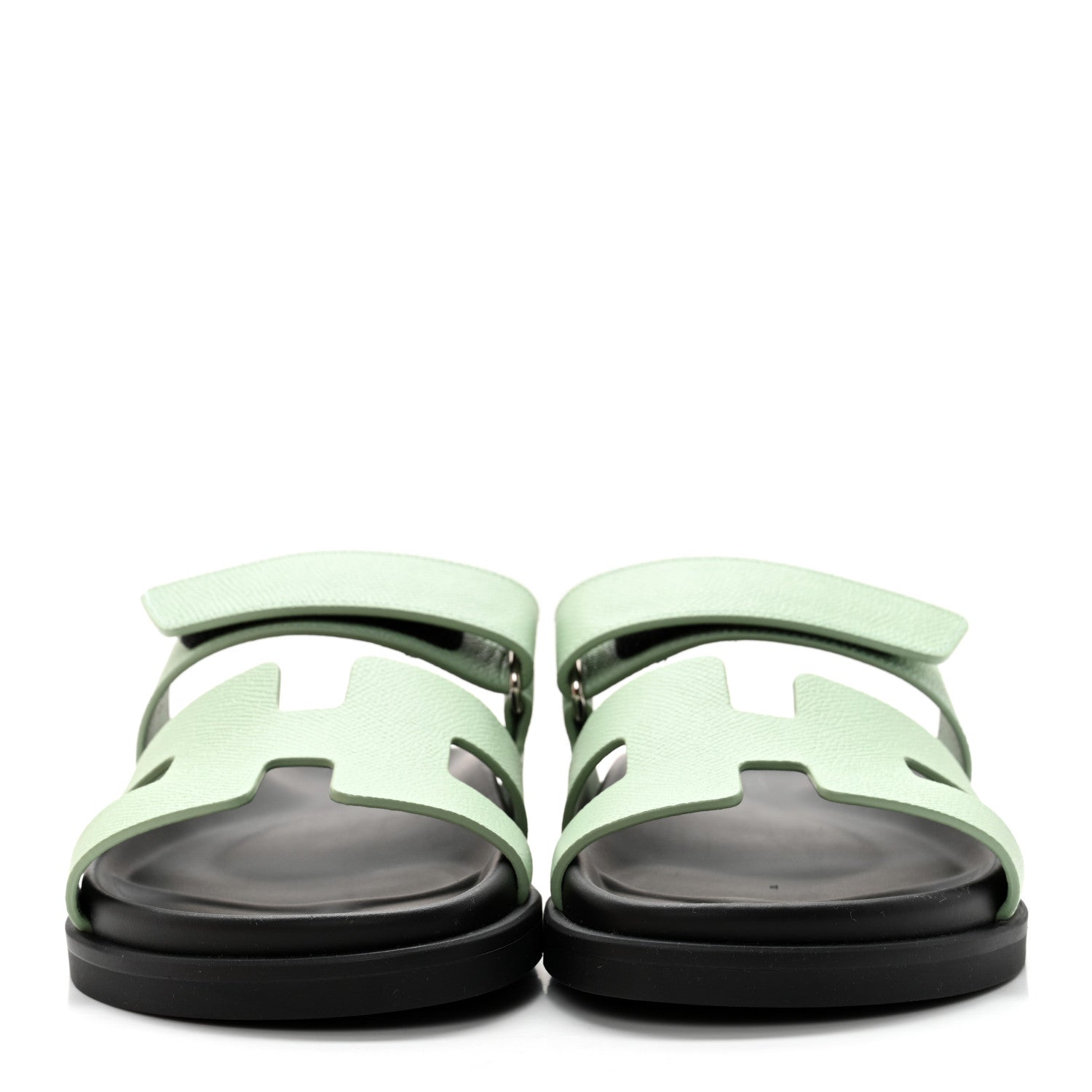 Hermes Epsom Womens Chypre Sandals 36 Vert Jade 2 of 9