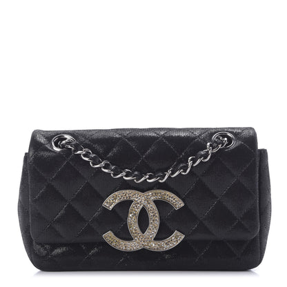 Chanel Sequin Goatskin Crystal CC Mini Flap Black 1 of 9