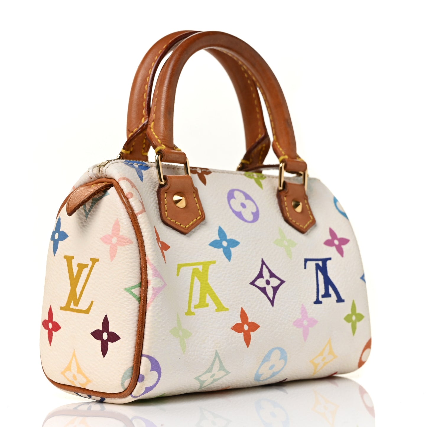 Monogram Multicolor Mini Sac HL Speedy White