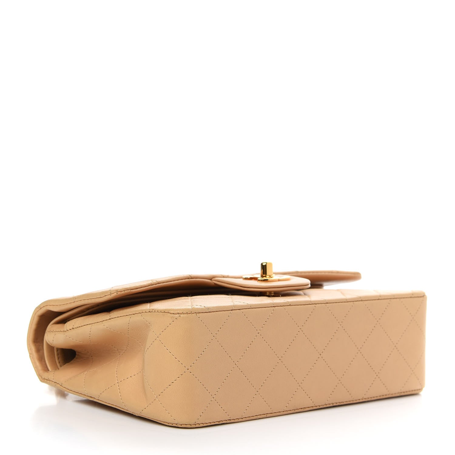Chanel Lambskin Quilted Small Double Flap Beige 4 of 10
