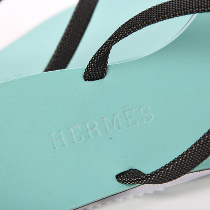 Hermes Canvas Acetate Kala Nera Sandals 35 Vert Celadon Carbone 5 of 8