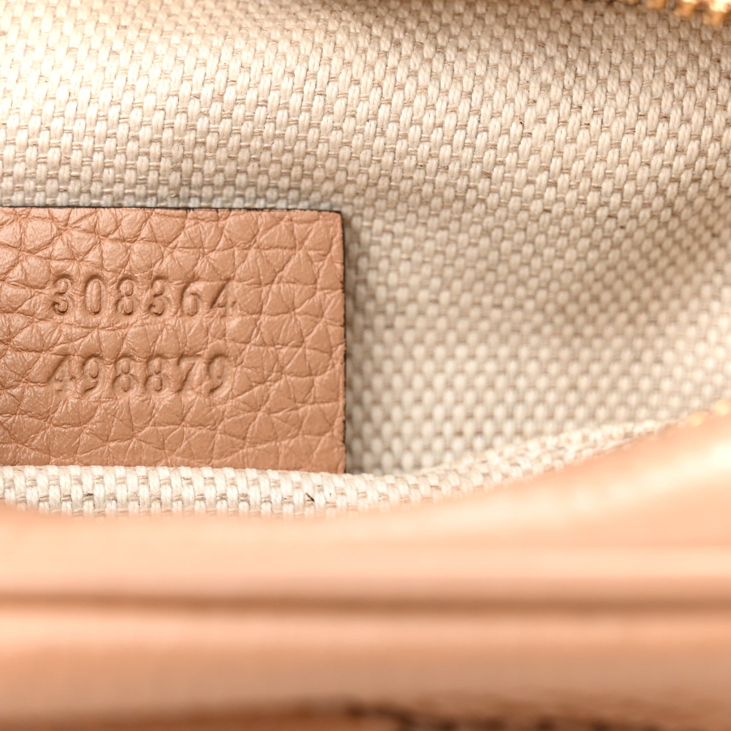 Pebbled Calfskin Small Soho Disco Bag Camelia