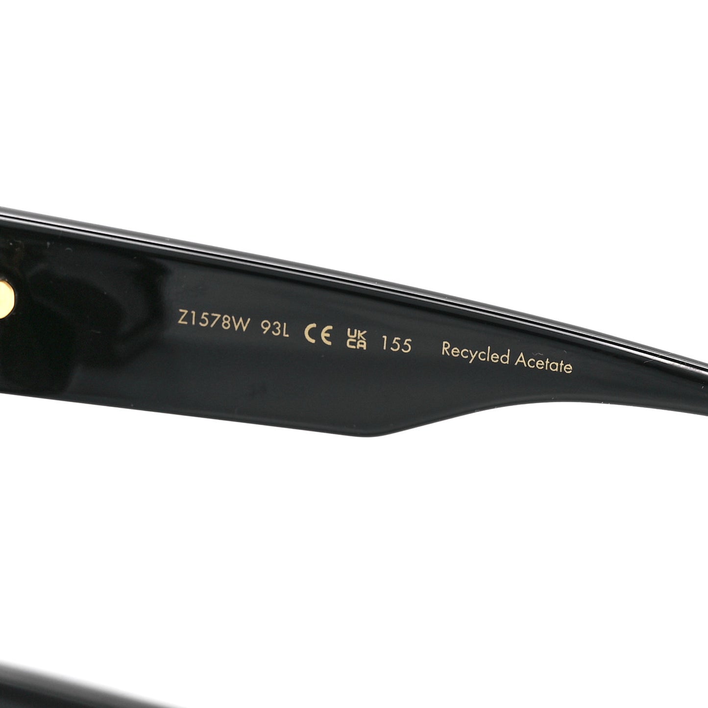 Acetate Swarovski Crystal Cyclone Sunglasses Z1578W Black