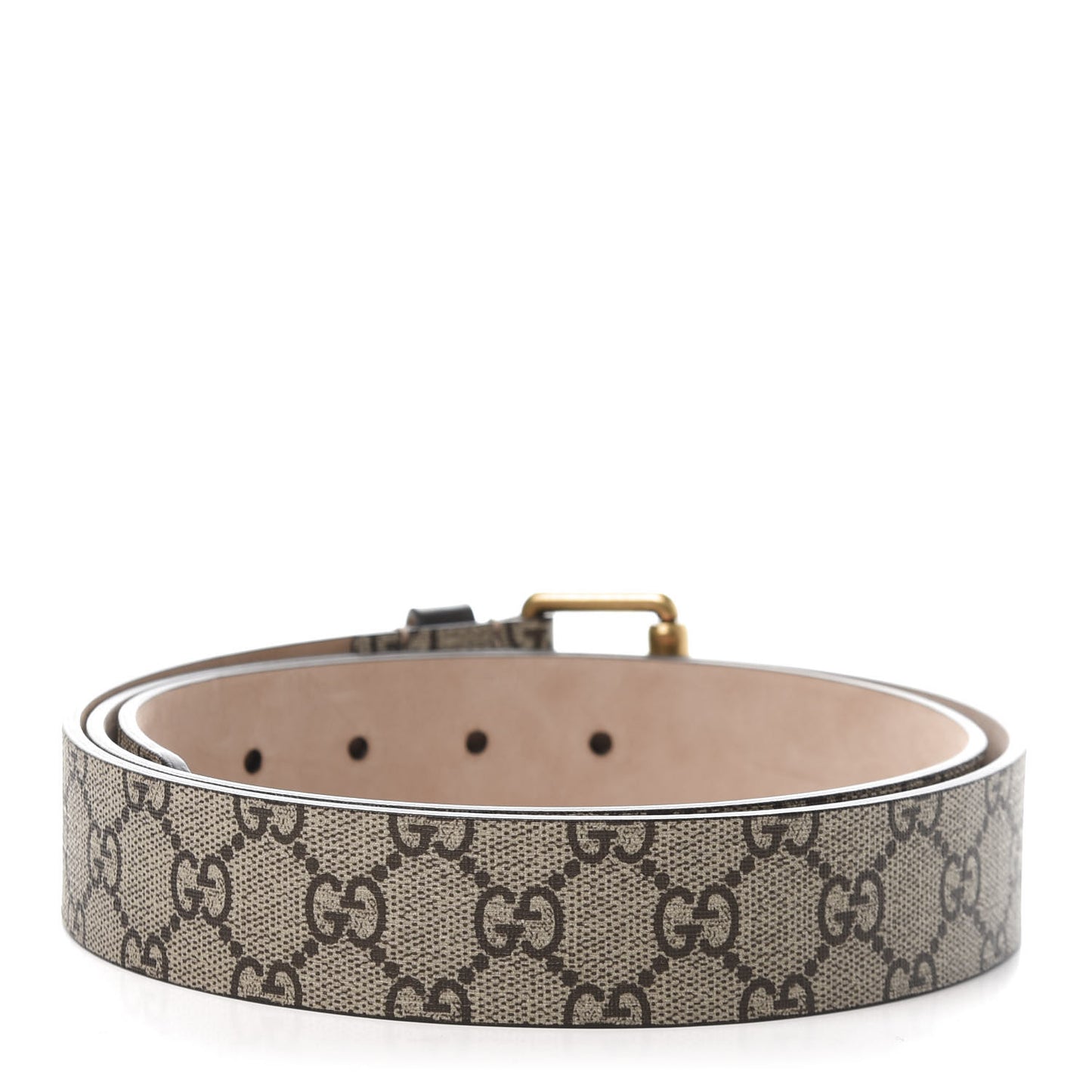 GG Supreme Monogram Selleria Calfskin Tiger 35mm Belt 110 44 Beige Ebony Multicolor Cocoa