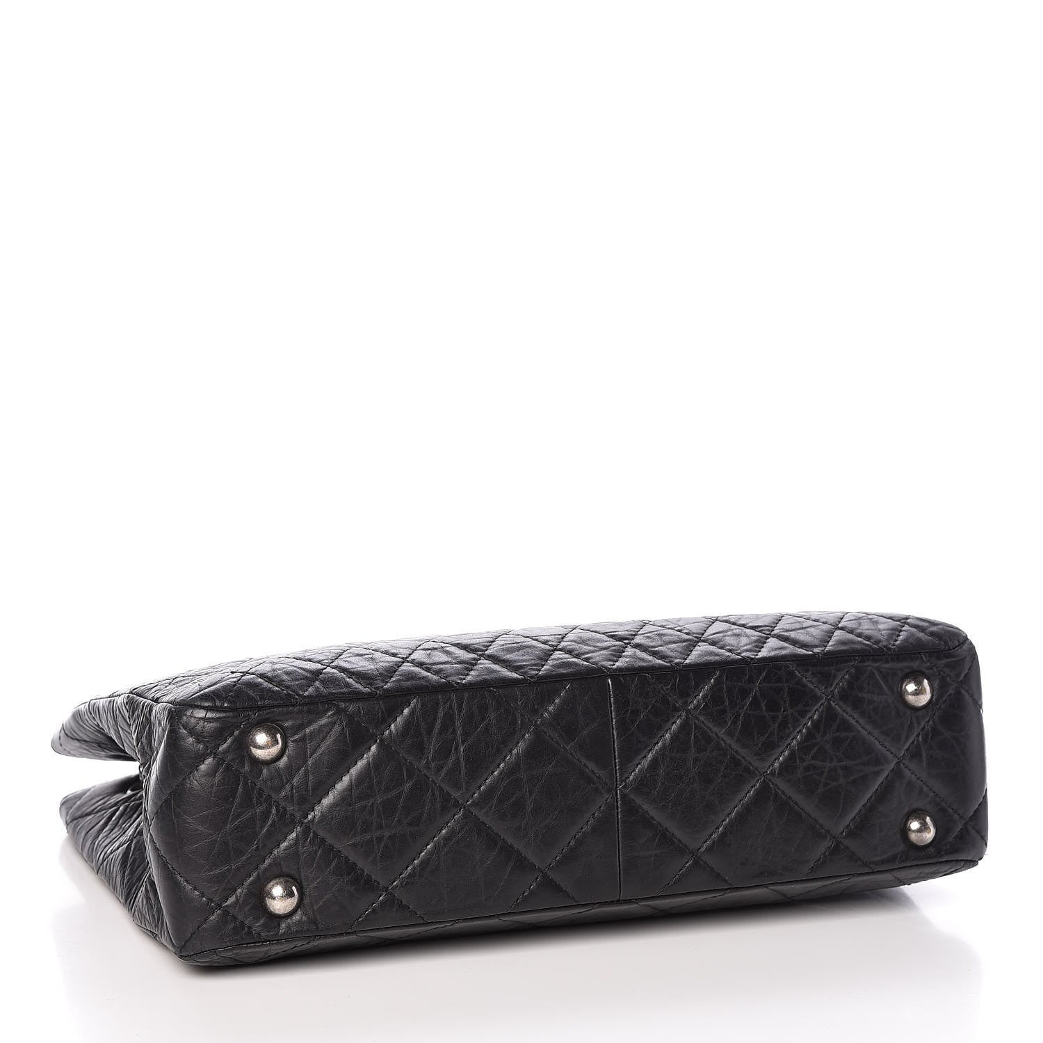 Chanel Aged Calfskin Quilted Reissue 2.55 Tote Black 4 of 9