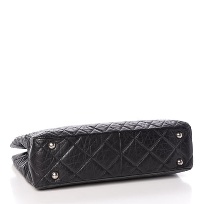 Chanel Aged Calfskin Quilted Reissue 2.55 Tote Black 4 of 9