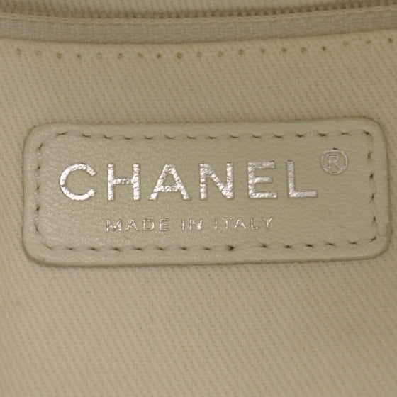 Chanel Caviar Quilted Large Timeless Bowler White 6 of 9