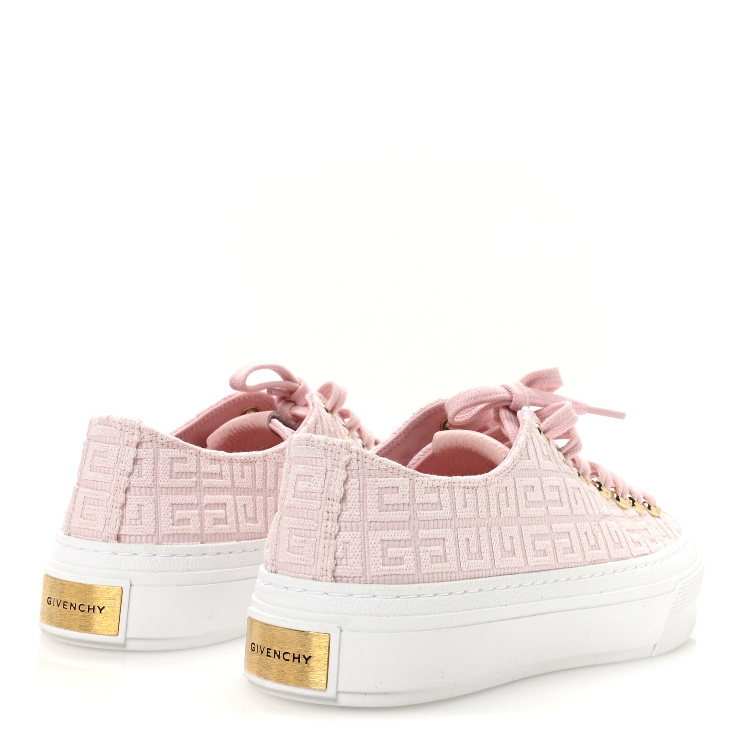 Givenchy Canvas Jacquard Embroidered 4G City Sneakers 38 Tender Pink 5 of 7