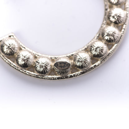 Chanel Crystal Cha-Nel Logo Brooch Set Gold 3 of 5