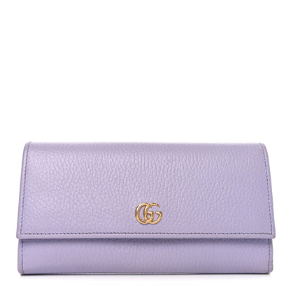 Gucci Dollar Calfskin GG Marmont Continental Wallet Lilac 1 of 16