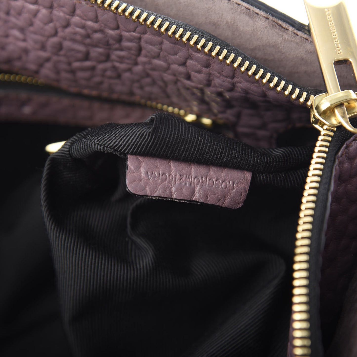 Signature Grain Calfskin Small Chichester Crossbody Clutch Bag Dark Plum