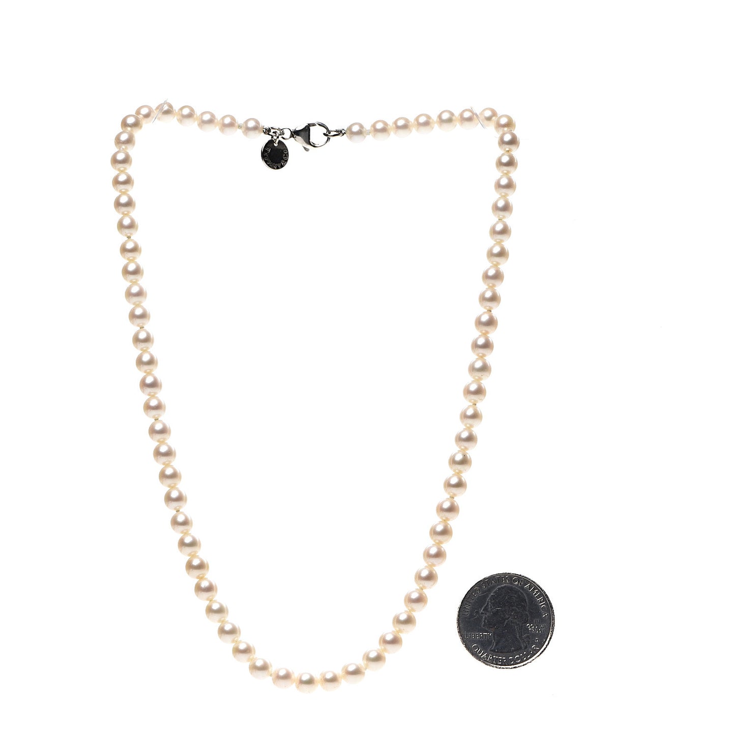 Sterling Silver Freshwater Pearl 5-6mm Ziegfeld Necklace