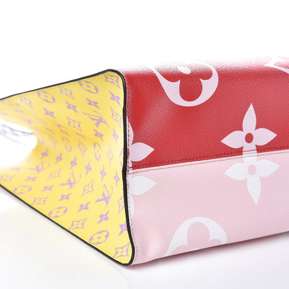 Louis Vuitton Monogram Giant Onthego GM Rouge Rose 8 of 10