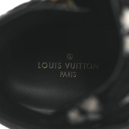 Louis Vuitton Velvet Monogram Stellar Sneakers 38.5 Black White 9 of 13