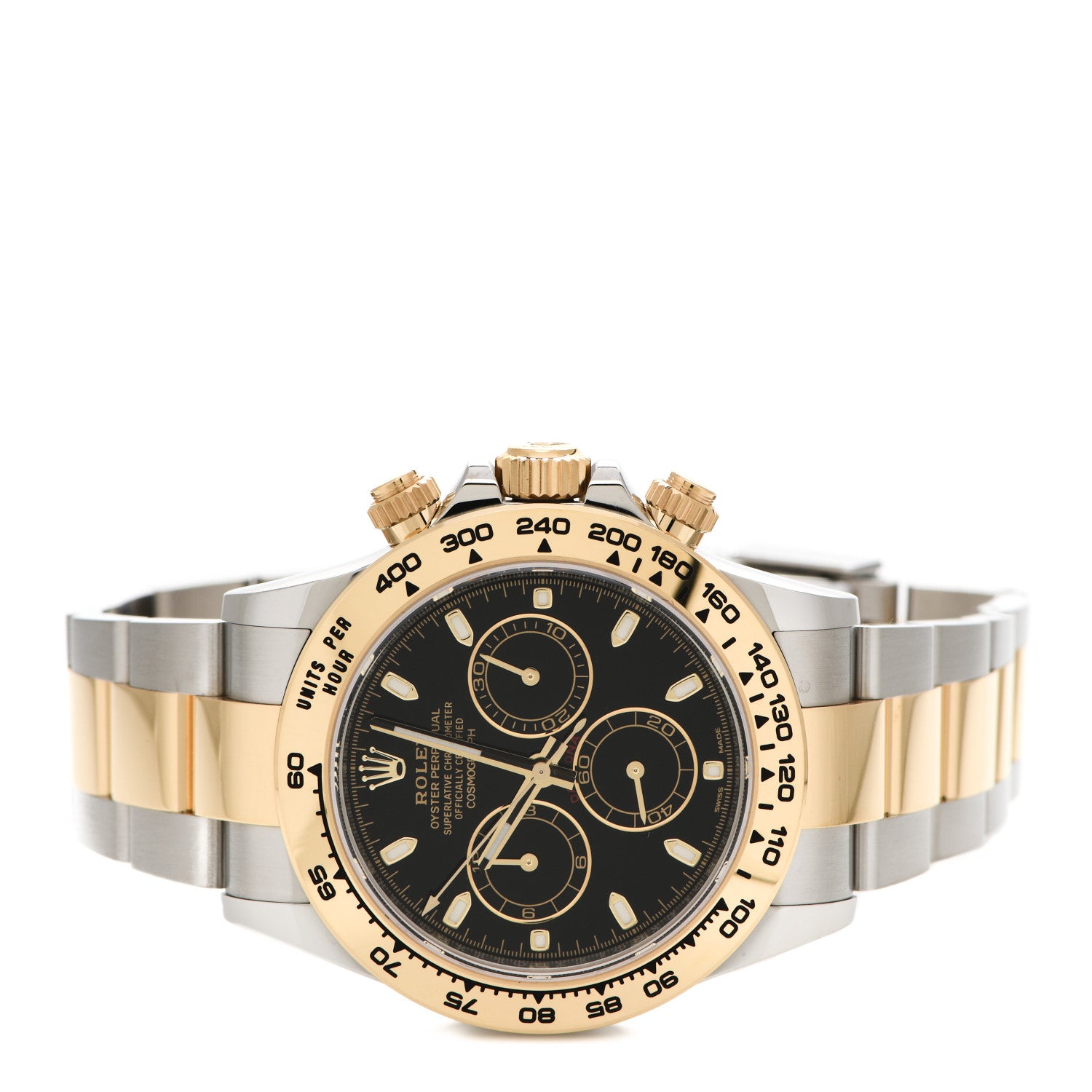Rolex Stainless Steel 18K Yellow Gold 40mm Oyster Perpetual Cosmograph Daytona Watch Black 116503 2 of 5