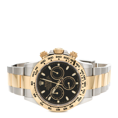 Rolex Stainless Steel 18K Yellow Gold 40mm Oyster Perpetual Cosmograph Daytona Watch Black 116503 2 of 5
