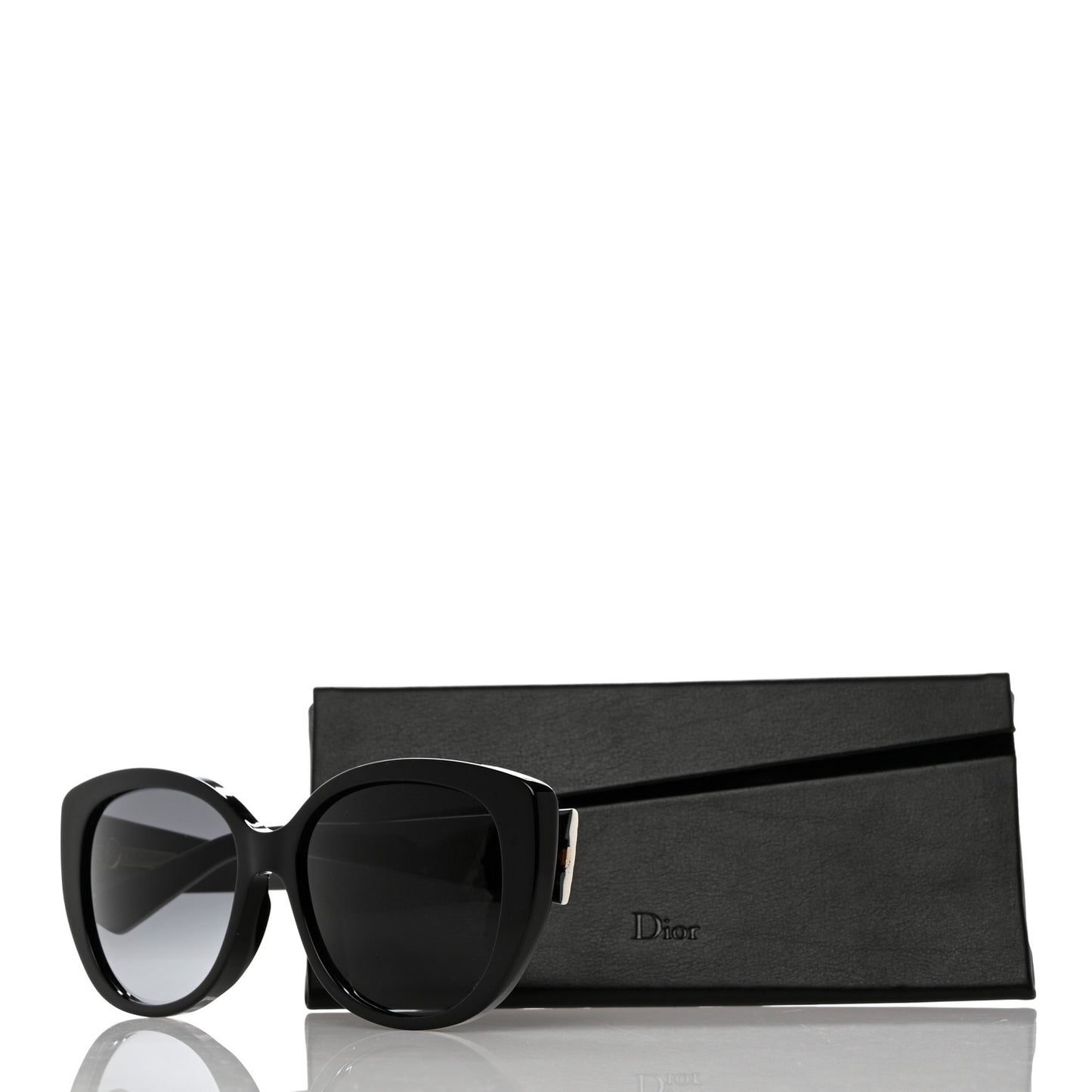 Cannage Dior Lady 1N Sunglasses Black Ivory