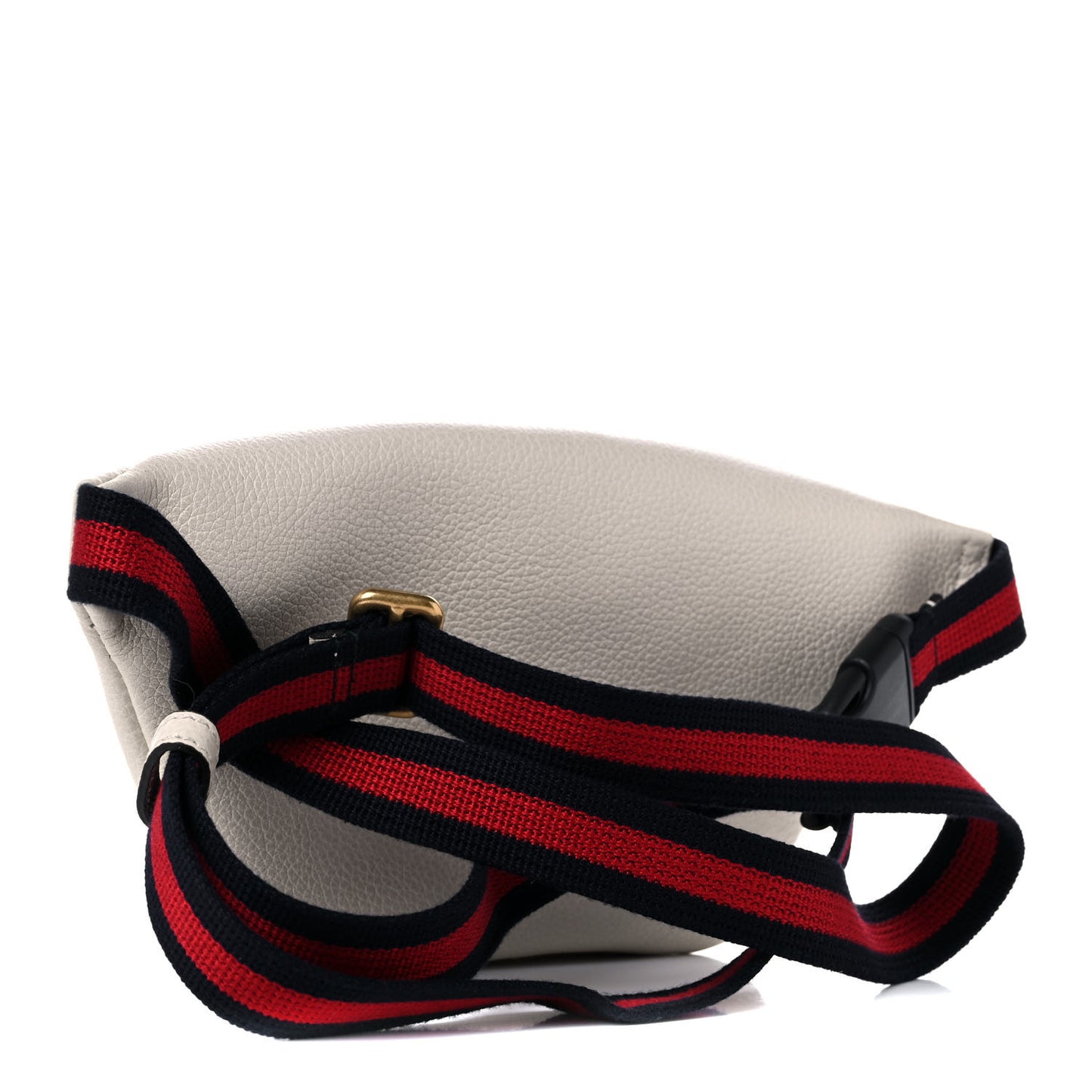 Grained Calfskin Small Logo Belt Bag White