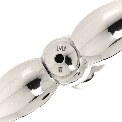 Louis Vuitton Metal Louisette Earrings Silver Gold 4 of 4
