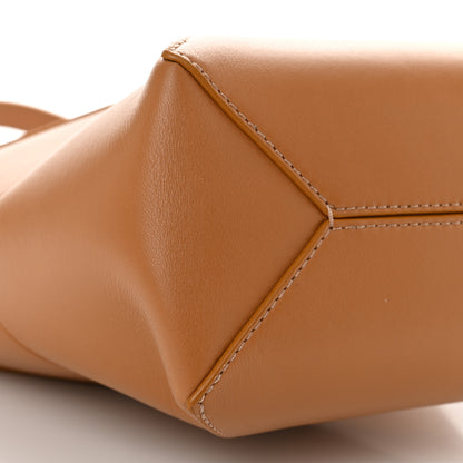 Loewe Shiny Calfskin Mini Puzzle Fold Tote Warm Desert 9 of 10
