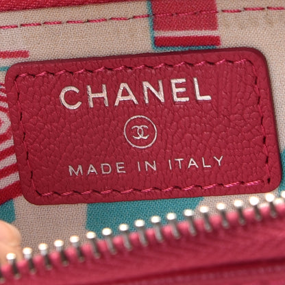 Chanel Goatskin Zip Coin Purse Fuchsia 6 of 11