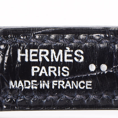 Hermes Shiny Niloticus Crocodile Kelly Sellier 32 33 of 36