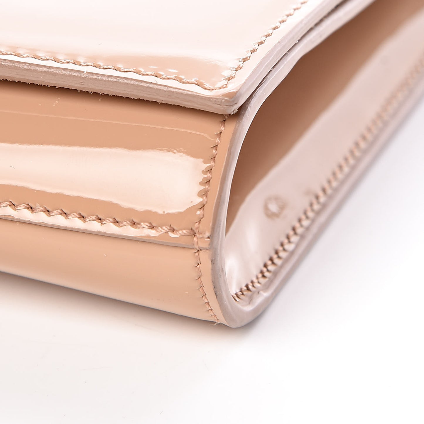 Patent Calfskin Large Belle De Jour Clutch Chair