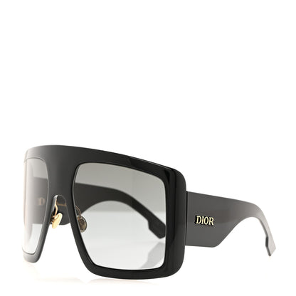 Christian Dior Acetate DiorSo Light 1 Shield Sunglasses Black 1 of 8