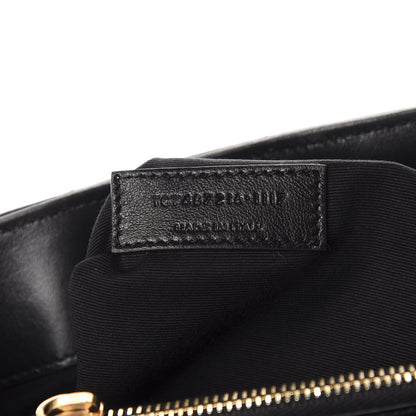 Saint Laurent Calfskin Y Quilted Monogram Medium Loulou Chain Satchel Black 9 of 10