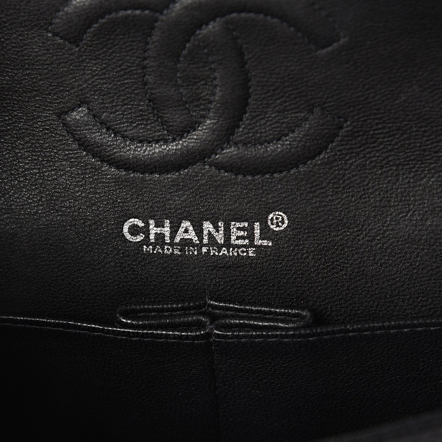 Caviar Quilted Small Double Flap Black