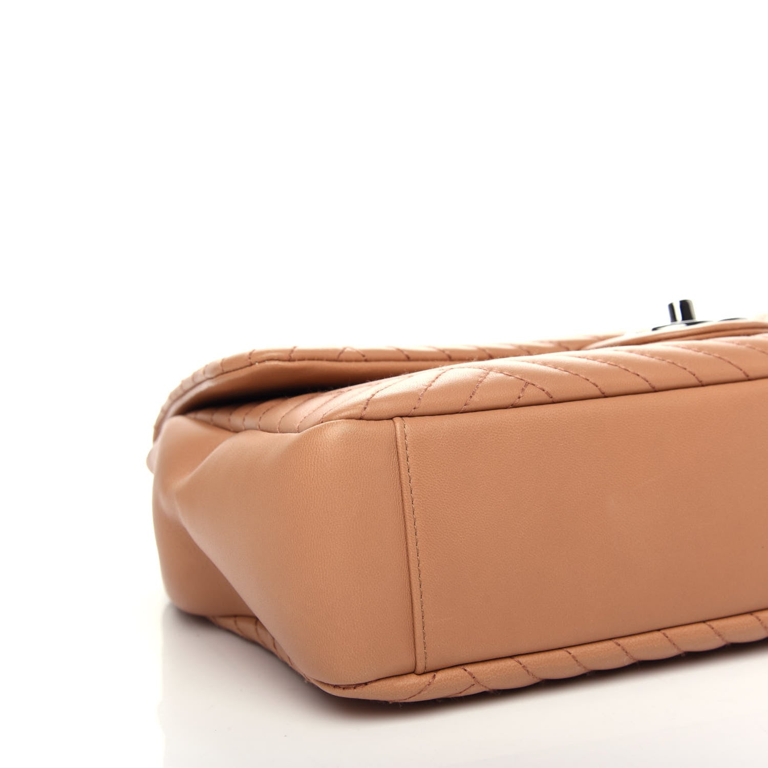 Chanel Lambskin Quilted Large CC Crossing Flap Camel 8 of 10