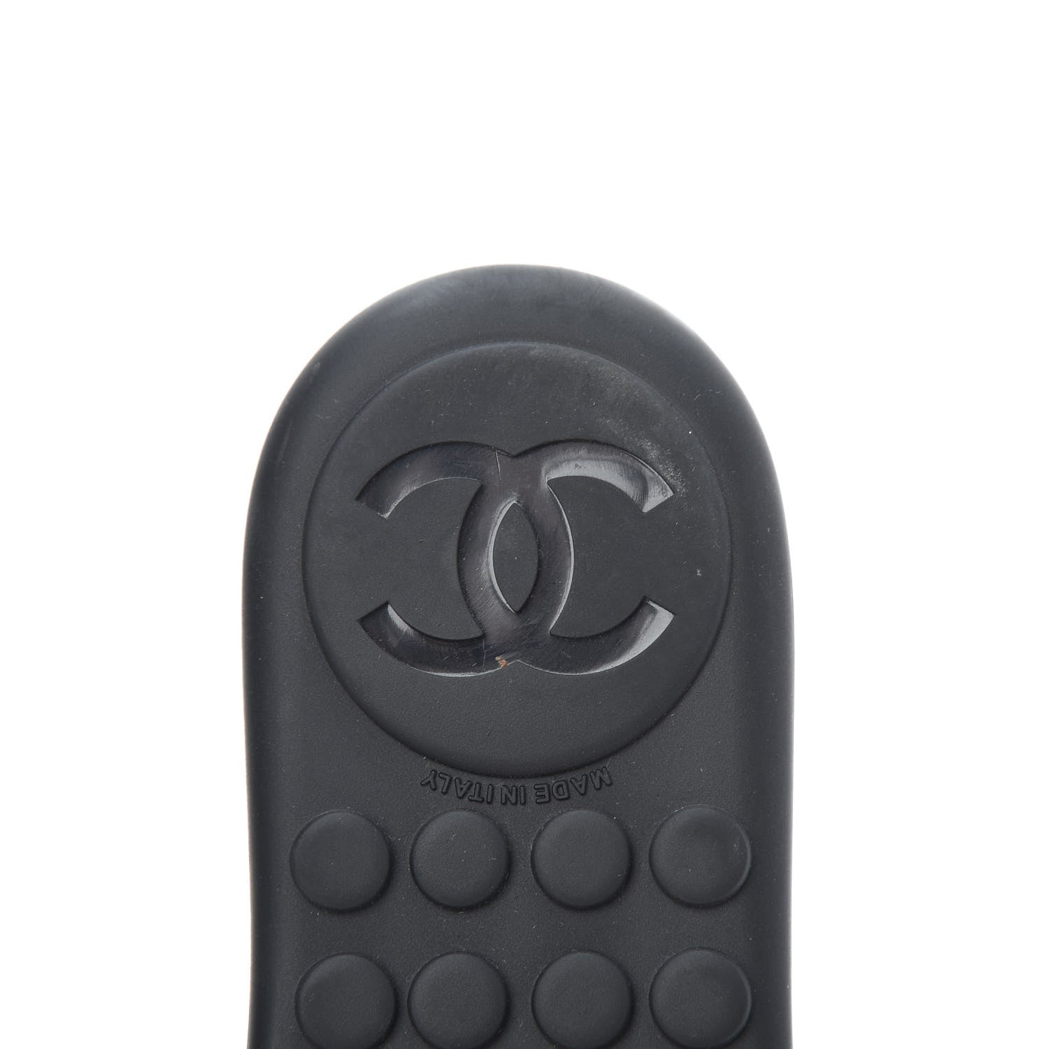 Chanel Lambskin CC Chain Thong Sandals 39 Black 7 of 14