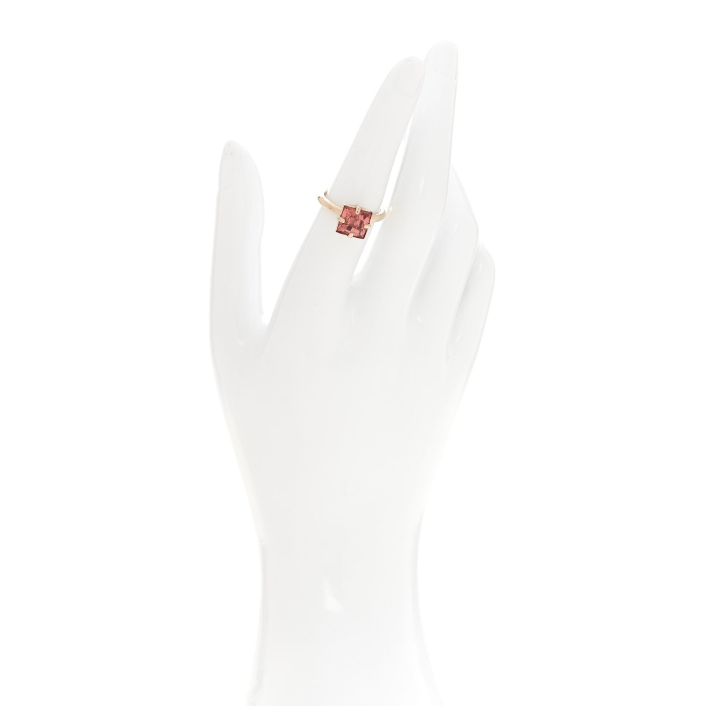 Resin Strass Cosmopolitan Ring M Gold Pink