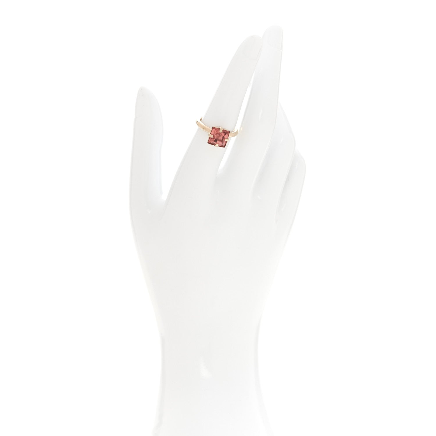 Louis Vuitton Resin Strass Cosmopolitan Ring M Gold Pink 2 of 5