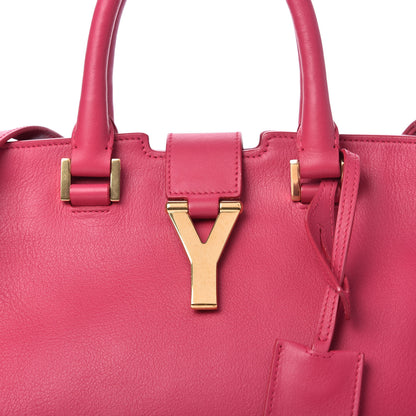 Saint Laurent Calfskin Small Classic Y Cabas Fuchsia 10 of 11