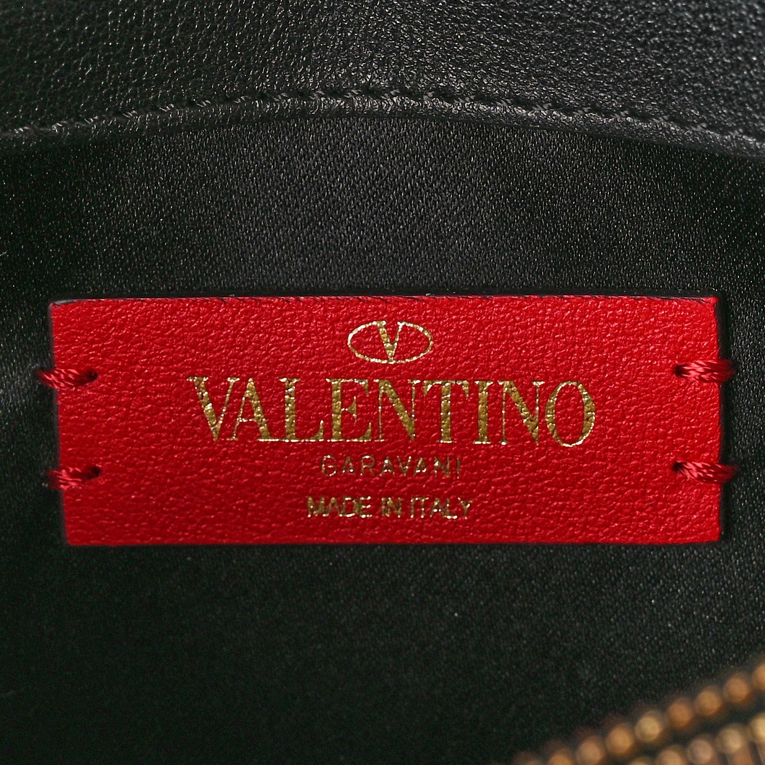 Valentino Garavani Smooth Calfskin Mini VRing Crossbody Bag Black 6 of 10