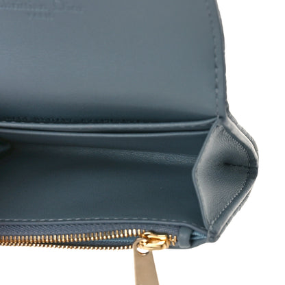 Christian Dior Lambskin Cannage Miss Dior Glycine Wallet Cloud Blue 5 of 8