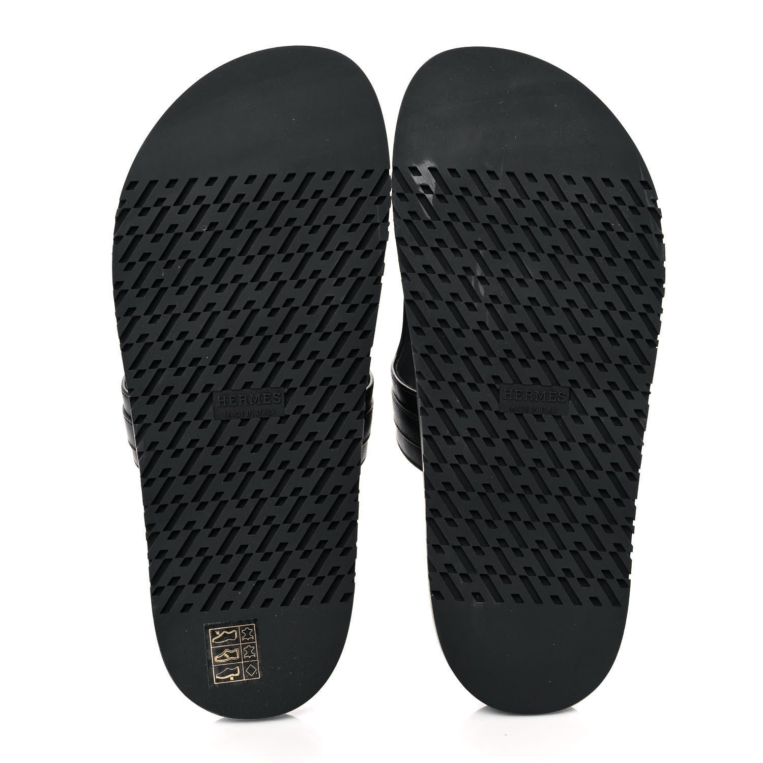 Hermes Calfskin Womens Empire Sandals 39 Black 5 of 11